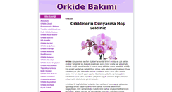 Desktop Screenshot of orkidebakimi.com